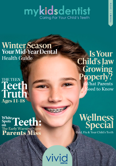 My Kids Dentist magazine cover, Vivid Dental